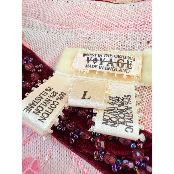 Voyage London "Invest in the Original" 90s sequined cardigan. L - Picture 6 of 6